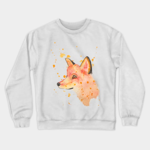 Red fox Crewneck Sweatshirt by NadzzzArt